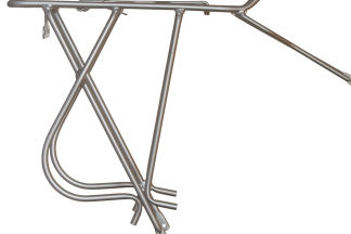 Frame Mount Silver Steel Rear Rack
